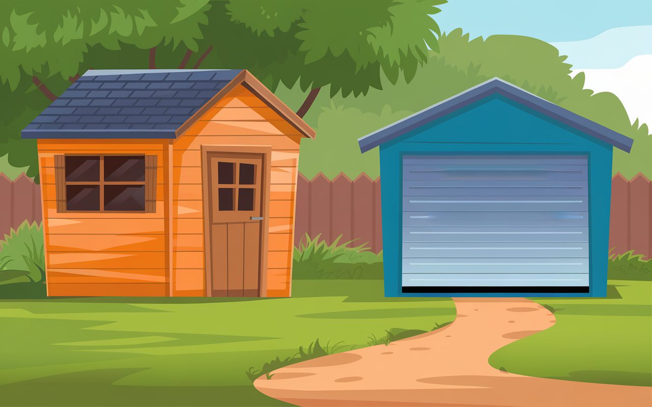 Installation légale de deux abris de jardin de 5m²